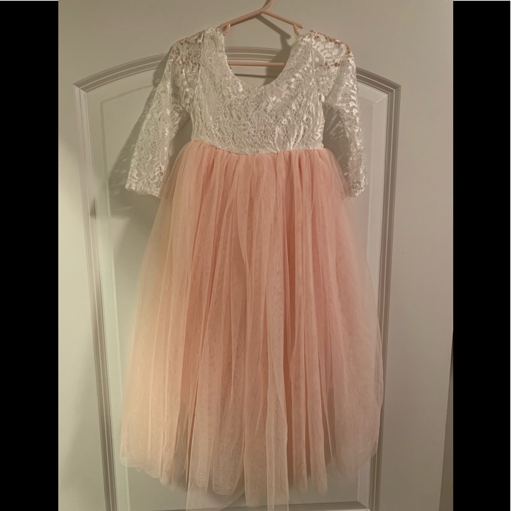 Beautiful little girls lace dress